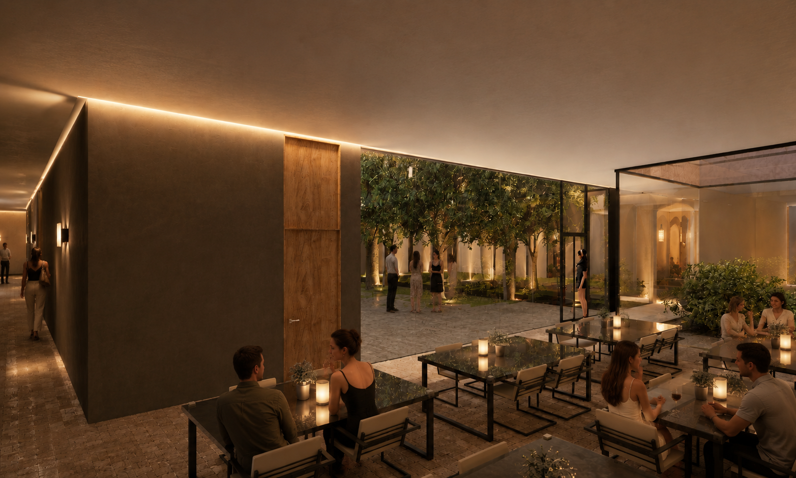 render hotel turia proyecto terciario fran criado estudio